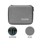 TELESIN Carrying Case for Go pro Hero, DJI Osmo Pocket Action, Insta360 One X, More, Hard Protective Travel Bag with 4 Moveable Dividers for More Accessories, Black