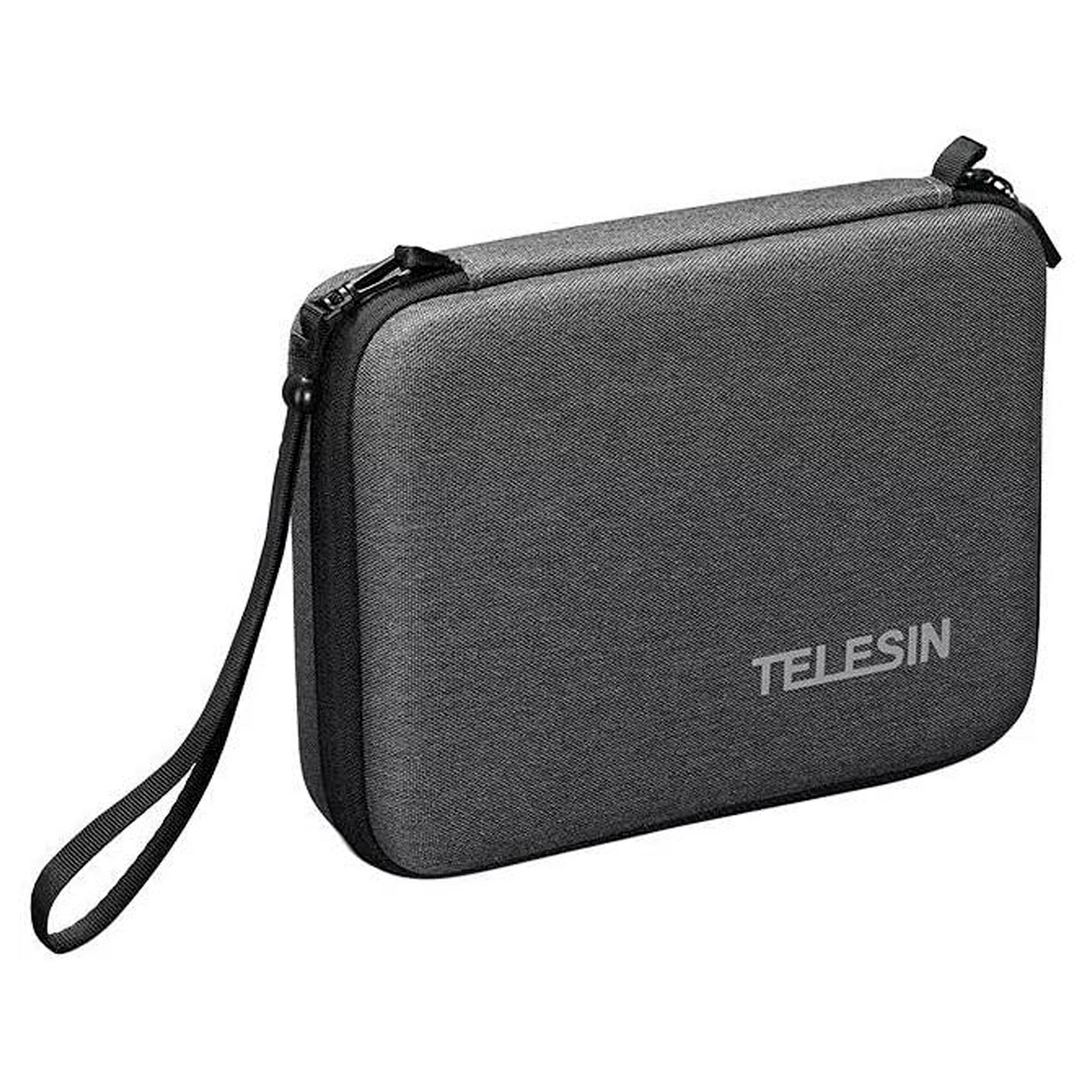 TELESIN Carrying Case for Go pro Hero, DJI Osmo Pocket Action, Insta360 One X, More, Hard Protective Travel Bag with 4 Moveable Dividers for More Accessories, Black