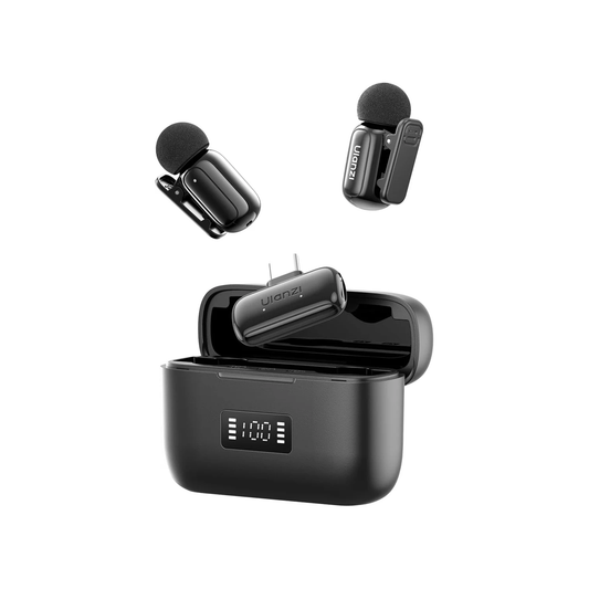ULANZI A200 Mini Wireless Lapel Mic, USB-C Plug-Play, 48kHz, Noise Cancel, 100m, 30H