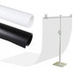 60x120cm PVC Matte Photography Backdrop – White, Black & Combo for Product Shoots