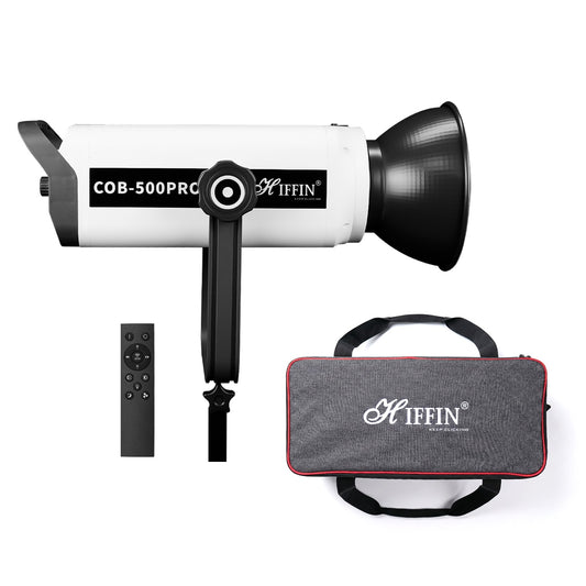 COB-500P Pro Bi-Color LED Video Light 51,800Lux Brightness 2800–6800K CCT Silent Cooling Fan Bowens Mount