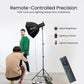 COB-150P 150W Bi-Color LED Video Light 3200K–5600K, 18CM Reflector, 13500 Lux, Dimmable 10–100%, AC Powered