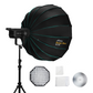 KL-85 (85cm) Octagonal Softbox, Bowens Mount with Grid, 2x Diffusers, Beauty Dish.
