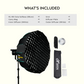 KL-85 (85cm) Octagonal Softbox, Bowens Mount with Grid, 2x Diffusers, Beauty Dish.