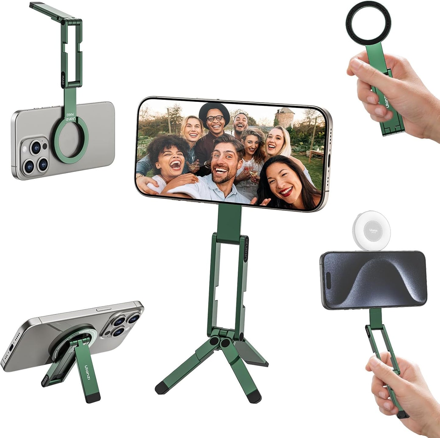 ULANZI MA60 Magnetic Tripod Stand Aluminium iPhone 17/16/15/14/13/12