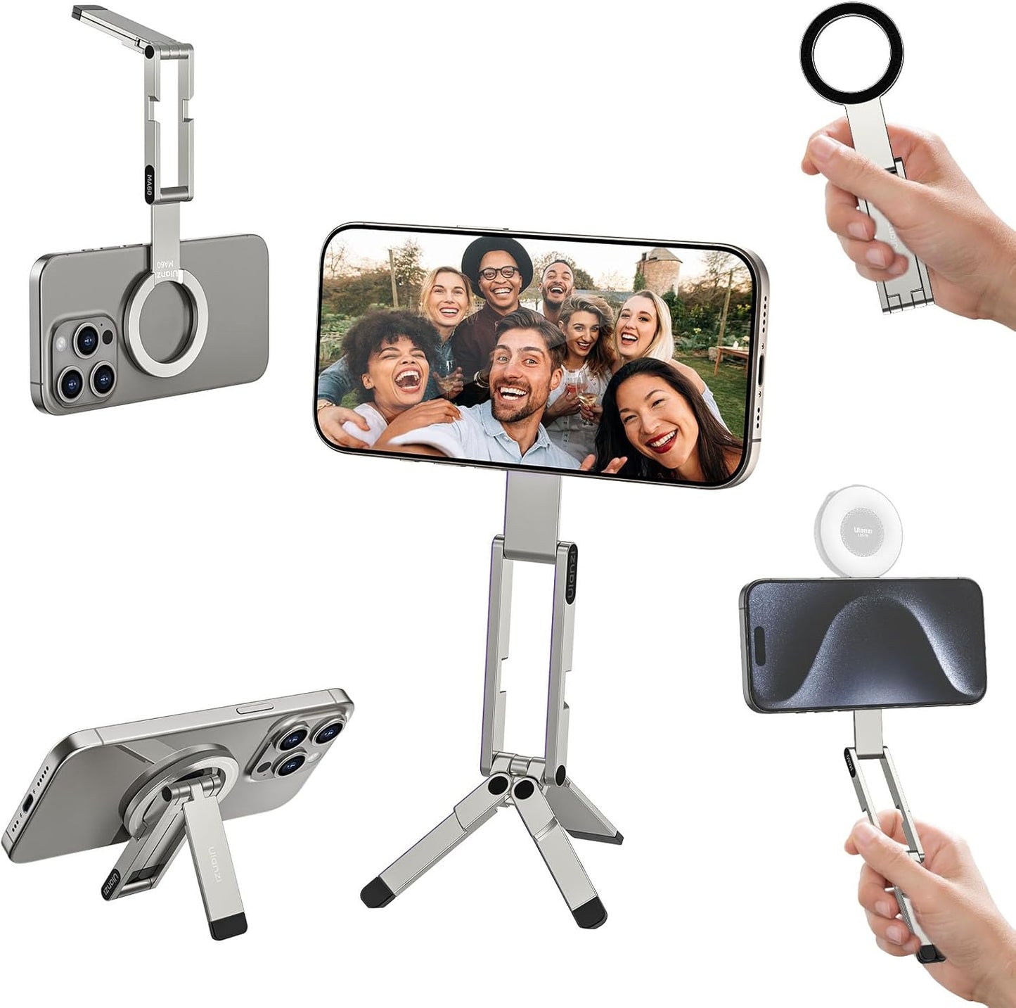 ULANZI MA60 Magnetic Tripod Stand Aluminium iPhone 17/16/15/14/13/12