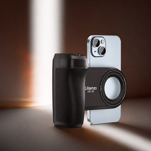 MA35 Selfie Phone Tripod Mount, 2-in-1 Magnetic Clip with Remote Shutter