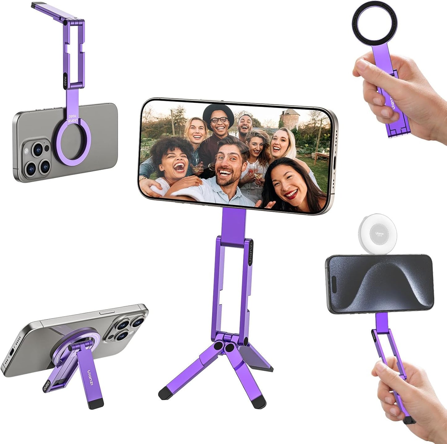 ULANZI MA60 Magnetic Tripod Stand Aluminium iPhone 17/16/15/14/13/12