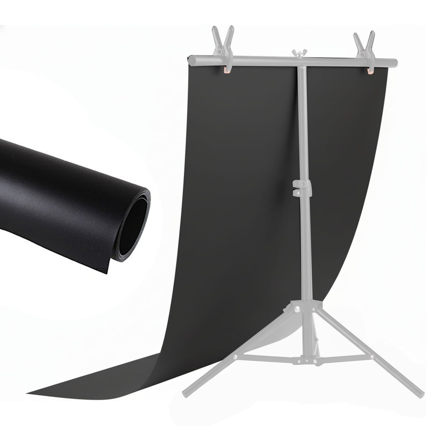 60x120cm PVC Matte Photography Backdrop – White, Black & Combo for Product Shoots