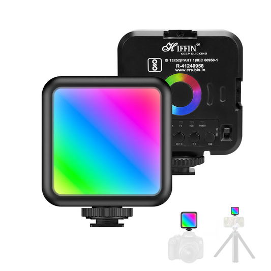 VL49 RGB Video Light, 3000-9000K, 1200mAh, 9 Effects, CRI 95+