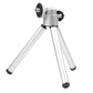 HIFFIN® Mini Table TOP Aluminium Telescopic Tripod with Mobile Clip for Camera, GO PRO,Mobile Phone (Silver) Tripod+Mobile Clip