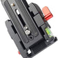 HIFFIN® Universal Quick Release Camera Adapter Mount System with Slide Plate with 1/4" and 3/8" Screws for Benro, Manfrotto & Other Professional Tripods (Quick Release Plate)