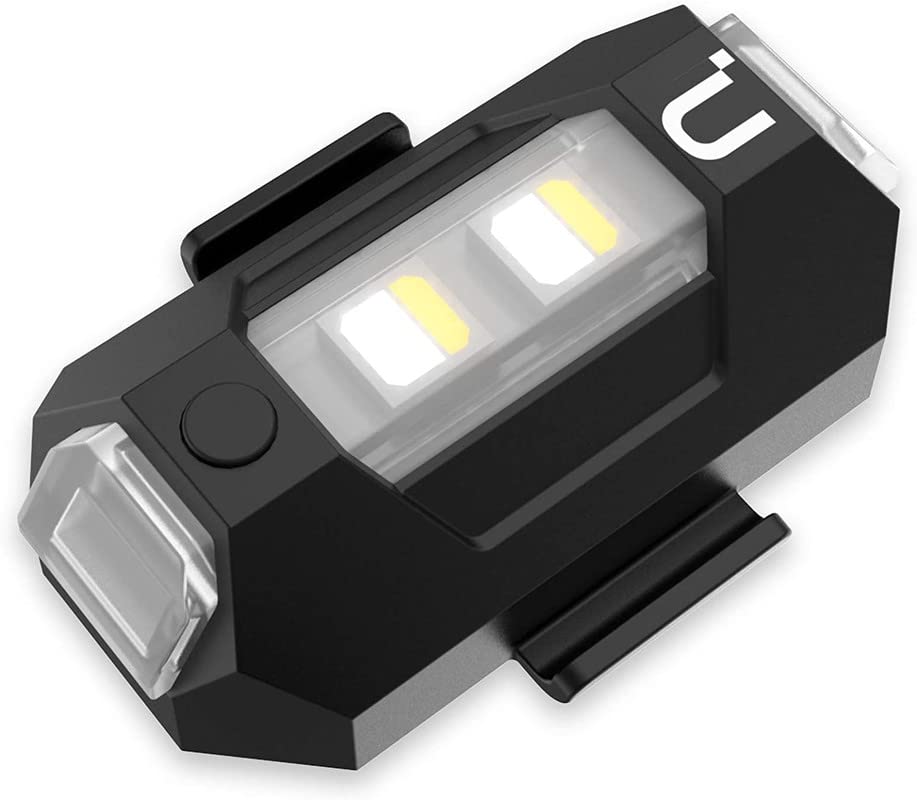 Ulanzi DR-02 Strobe LED Drone Light Compatible with DJI Mavic AIR 2 Pro Inspire 2 Pro; 3 km Visible Anti-Collision Light with Adjustable 3 Colours and 110mAh Battery