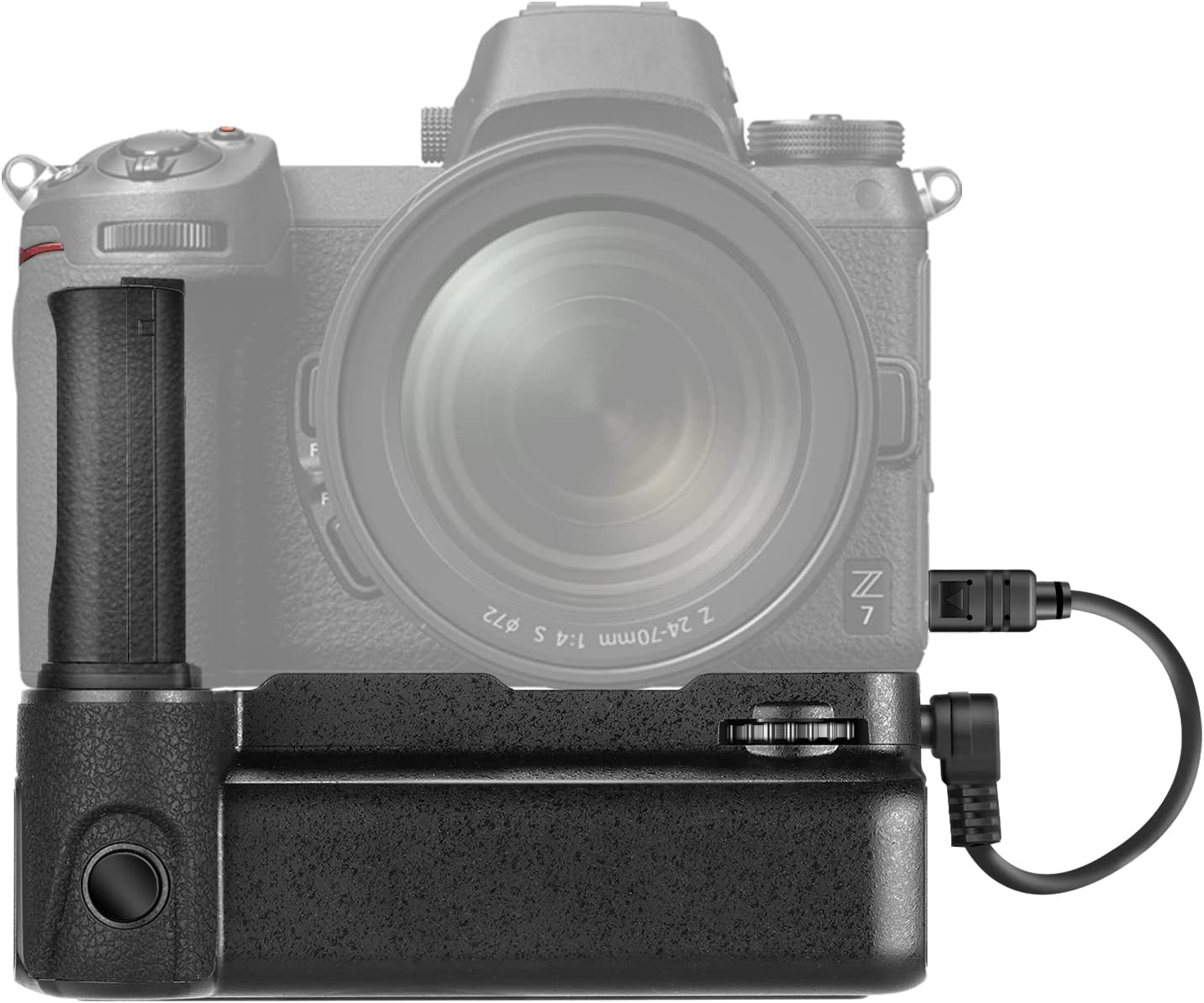 HIFFIN Camera Battery Grip Compatible with Nikon Z6 Z7 Camera, Support Vertical Shooting, Works with 1 or 2 EN-EL15b/EL15 Rechargeable Li-ion Batteries (Battery Not Included)