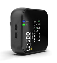 LENSGO 348C - Wireless Go - Compact Wireless Microphone System, Transmitter and Receiver Black Color Edition