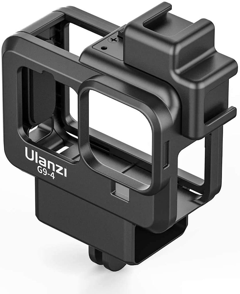 HIFFIN® Ulanzi Housing Cage for Gopro 9,10 &11 , Ulanzi G9-4 Housing Cage Protective Case Frame Shell for Gopro Hero 9-4 with Cold Shoe Mount Compatible with Tripod Selfie Stick