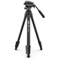ULANZI MT-56 Camera Tripod Stand with Fluid Head, for Sony Nikon Canon Fujifilm DSLR Camera Video Shooting, w Cell Phone Holder vlogging Travel Tripod Mount - Ombra