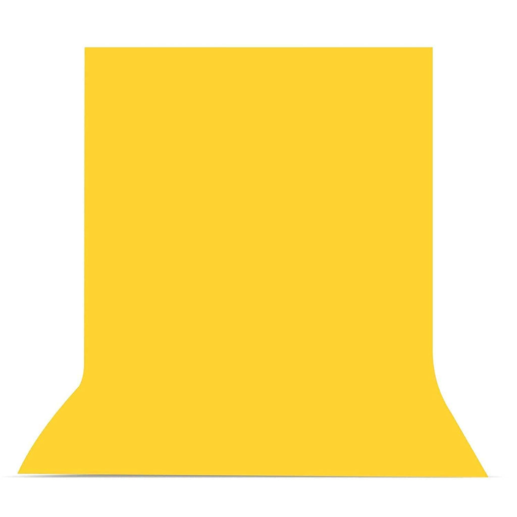 HIFFIN® 6x9 Ft,Yellow Professional Backdrop for Background Photography Background Stand for Photo Light Studio Accurate Size 6x9 Ft