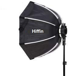 HIFFIN® 65cm V1 Flash Speedlite Softbox Portable Outdoor Octagon Umbrella Softbox with 9 fit Light Stand for ptoto Studio