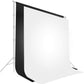 HIFFIN® 8 ft X 12 ft Black & White Chromakey Photo Video Photography Studio Fabric Backdrop Background Screen.