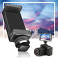 HIFFIN® 1/4" Phone Clip Holder + Hot Shoe Adapter Mount Screw for Camera Black for Sony Canon Nikon DSLR 1/4" Phone Clip Holder + Hot Shoe Adapter