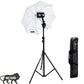 HIFFIN® Studio Home 33 Umbrella Stand Setup with Sungun Adapter B-Bracket and Stand Single Set with Continuous/Video Light with 1000 Watt Halogen Tube B4 Light kit Set of 1