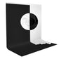 HIFFIN® 8x12 ft, 2-in-1 White Black Screen Backdrop Reversible Photography Backdrop Background, Chromakey Black Screen White Backdrop for Photoshoot Televison Zoom Live Streaming