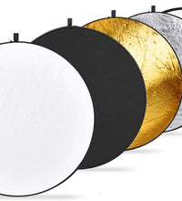 HIFFIN® Reflector 42-inch / 107 cm 5 in 1 Collapsible Multi-Disc Light Reflector with Bag - Translucent, Silver, Gold, White and Black