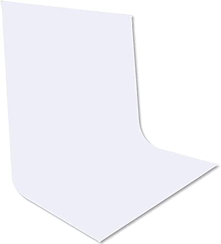 HIFFIN® White Backdrop Photo Backgound - 6x10 FT Photography Backdrop for Photoshoot White Background Screen for Video Recording Picture Shooting