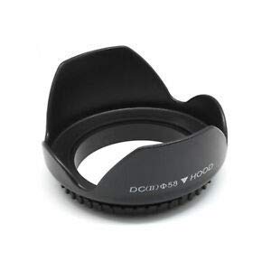 HIFFIN 58mm Flower Lens Hood Screw Mount for Canon Nikon Sony Olympus Pentax & All Other Digital SLR Cameras (58mm Flower Lens Hood)