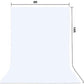 HIFFIN® White Screen Backdrop 6x10 ft with Stand  6x9FT Photography Backdrop with 1PC 6.5FT T-Shape Backdrop Stands, 2PCs Spring Clamps, 1PCs Carry Bag