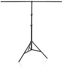 HIFFIN® Black Screen Backdrop 6x10 ft with Stand 6x9FT Photography Backdrop with 1PC 6.5FT T-Shape Backdrop Stands, 2PCs Spring Clamps, 1PCs Carry Bag