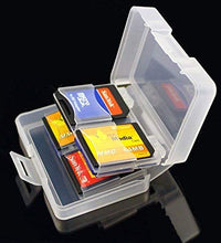 HIFFIN® Card case 8 in 1 SD SDHC Memory Card Case Holder Box Storage Hard Plastic Transparent Holder