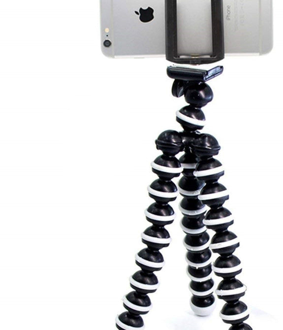 HIFFIN® Gorilla Tripod/Mini Tripod 10+3 inch for Mobile Phone with Holder for Mobile and Ball Head Thick, Flexible Gorilla Stand for DSLR & Action Cameras