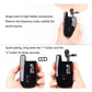 LENSGO LWM-308C Mini Wireless Lavalier set of 2 Microphone with 1 reciver and 1 transmitter for DSLR Camera Smartphones Gimbal Video Vlog Interview Clip-on Lapel Mic