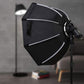 HIFFIN® 65cm V1 Flash Speedlite Softbox Portable Outdoor Octagon Umbrella Softbox with 9 fit Light Stand for ptoto Studio