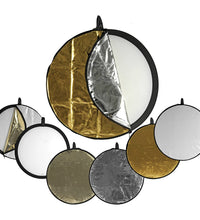 HIFFIN® Reflector 42-inch / 107 cm 5 in 1 Collapsible Multi-Disc Light Reflector with Bag - Translucent, Silver, Gold, White and Black(reg)