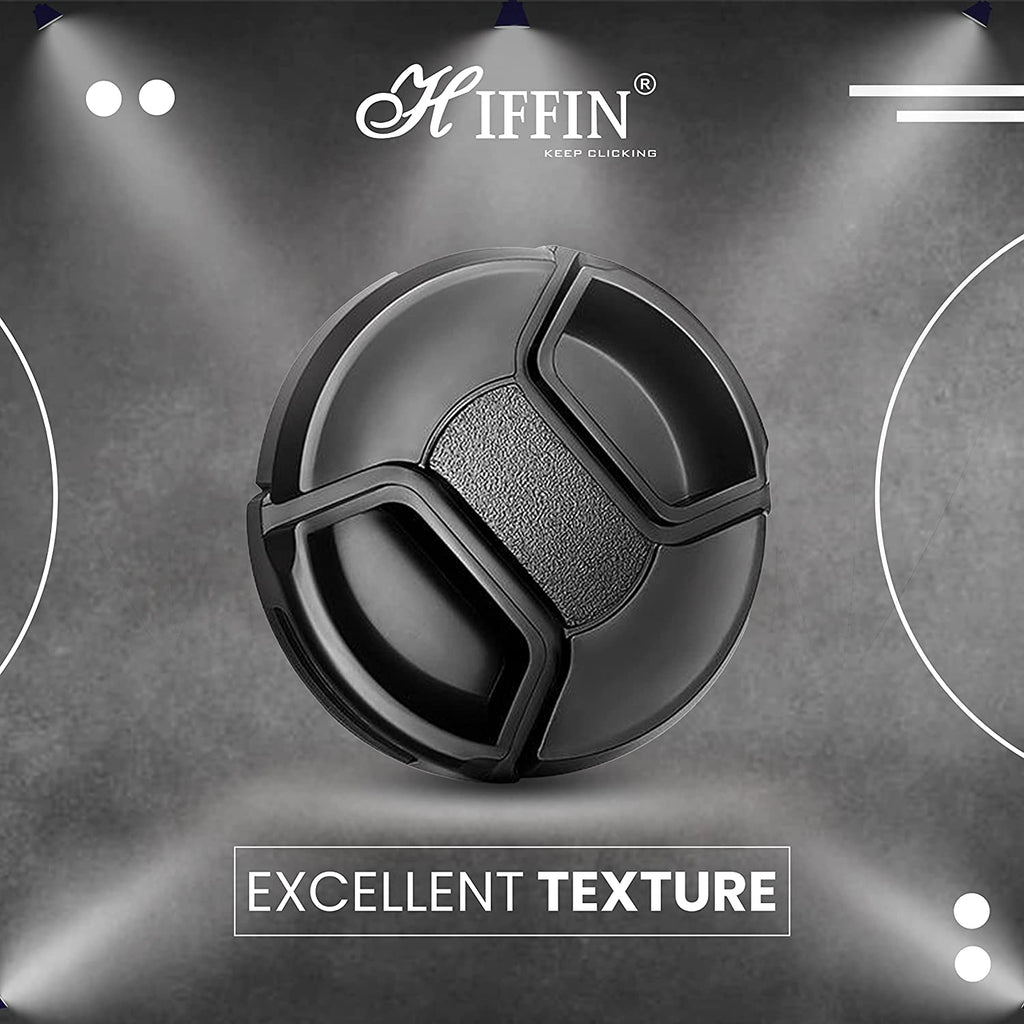 HIFFIN® 82MM Snap-On Front Lens Cap/Cover for Canon, Nikon, Sony, Pentax All DSLR Lenses
