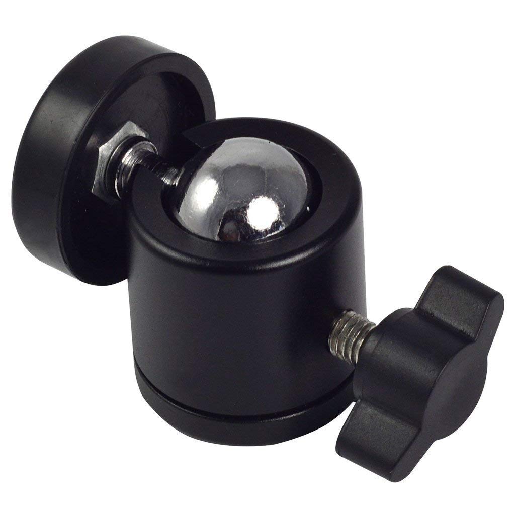 HIFFIN® 5 Pcs Combo Swivel Mini Ball Head 1/4" Screw 360 Degree Aluminum Alloy Body Rotating Swivel Mini Tripod Ball Head with 1/4" Screw...
