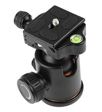 HIFFIN®Professional Metal 360 Degree Rotating Panoramic Ball Head with 1/4 inch Quick Release Plate and Bubble Level,up to 17.6pounds/8kilograms,for Tripod,Monopod,Slider,DSLR Camera,Camcorder