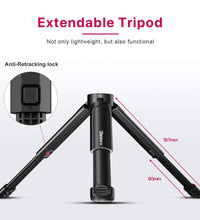 ULANZI MT-14 Extension Tripod, Mini Selfie Stick Tripod Stand Handle Grip for Vlogging