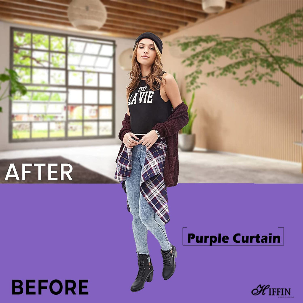 HIFFIN® Purple 8X12FT Professional Backdrop for Background Photography Background Stand for Photo Light Studio Accurate Size 8x12ft