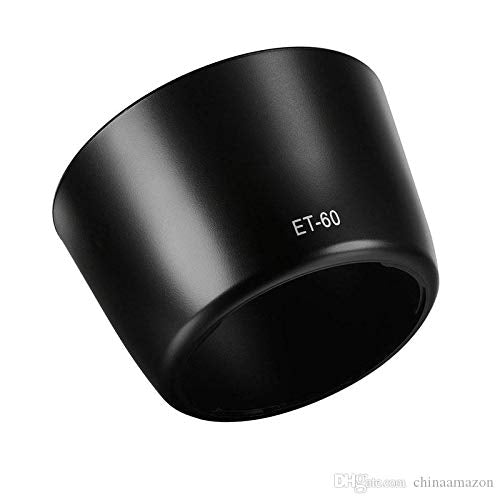 HIFFIN® ET-60 Lens Hood for Canon 55-250 EF75-300III, Camera for Canon EF75-300MM F/4-5.6 III EF-S 55-250MM F/4-5.6 is ET - 60 Lens Hood for Canon EF75-300 USM/EF - S 55-250MM