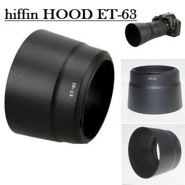 HIFFIN® Lens Hood for Canon ET-63 Lens Hood for EF-S 55-250mm f/4-5.6 is STM Lens