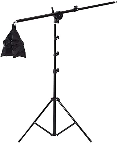 HIFFIN E27 3 Point Studio Triple Holder Kit Umbrella White + Studio Light Stand 9 FT Bulb Holder KIT Mark III | 3 Triple Holder | 3 Light Stand 9ft | 3 Umbrella | 9 20 W LED Bulb | 1 Boom | 1 Bag