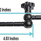 HIFFIN® 11inch Adjustable Articulating Friction Magic Arm & Large Super Clamp for Camera Rig, LCD Monitor, LED Flash Lights (11 inch Magic arm+clamp)