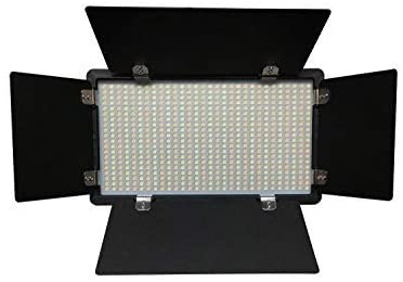 HIFFIN® HF-600 Bi-Color Continuous Dimmable Professional LED Photo & Video Light with AC Power Adapter for Film Making,YouTube Shooting,Studio Videography, (600 led Light)