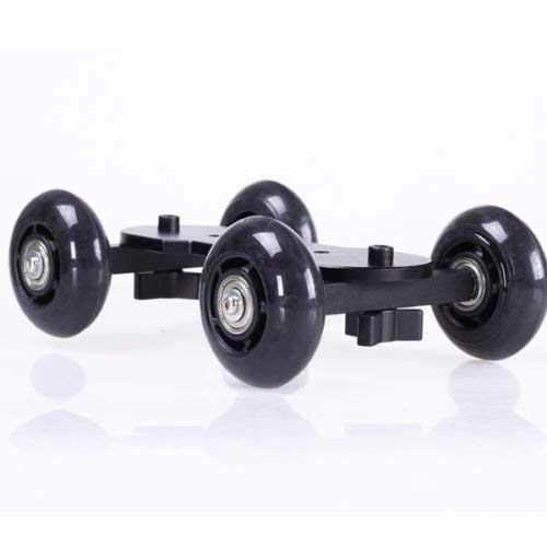 HIFFIN® New Black DSLR Skater Wheel Camera Truck Top Dolly Kit + 11inch Articulate Magic Arm