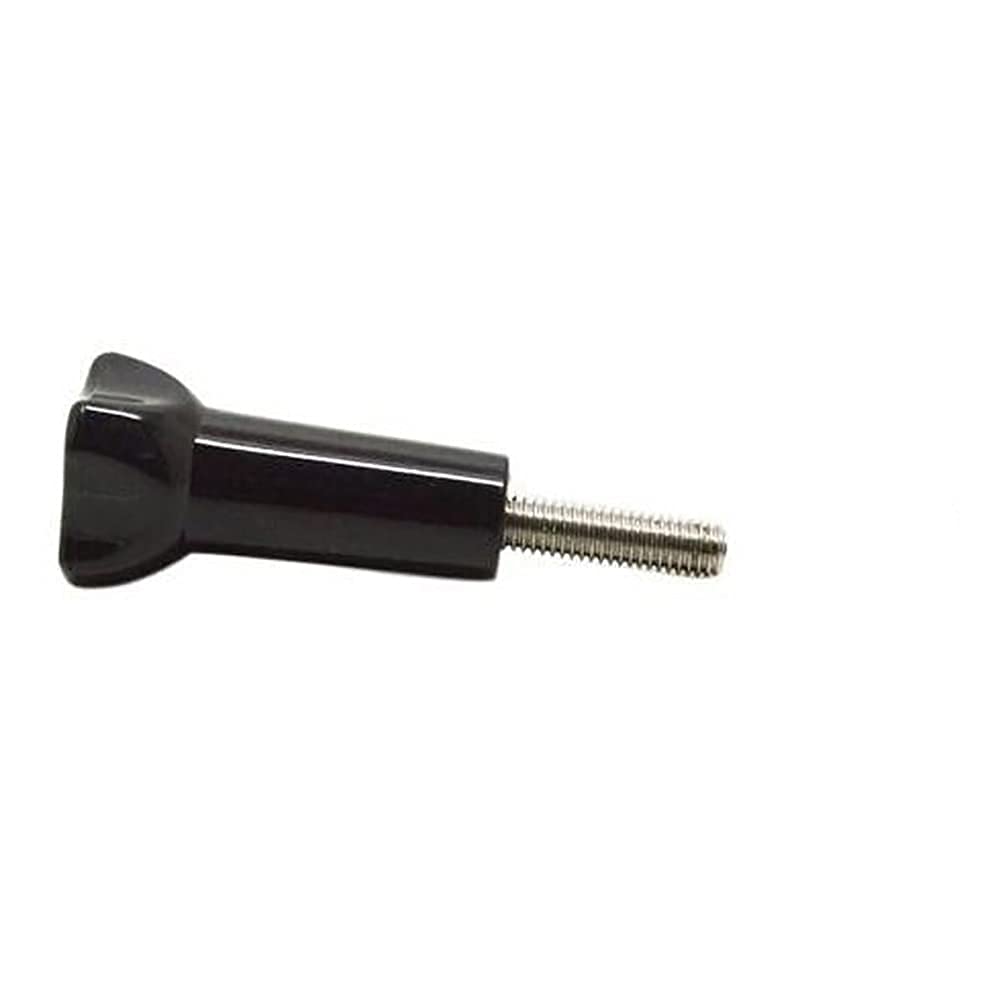 HIFFIN® Long Thumbscrew with Cap Thumb Screw Stainless for Go Pro Accessories Monopod Handhold Stick Mount Compatible with All Go Pro Hero Cameras Black - Set of 2 Piece