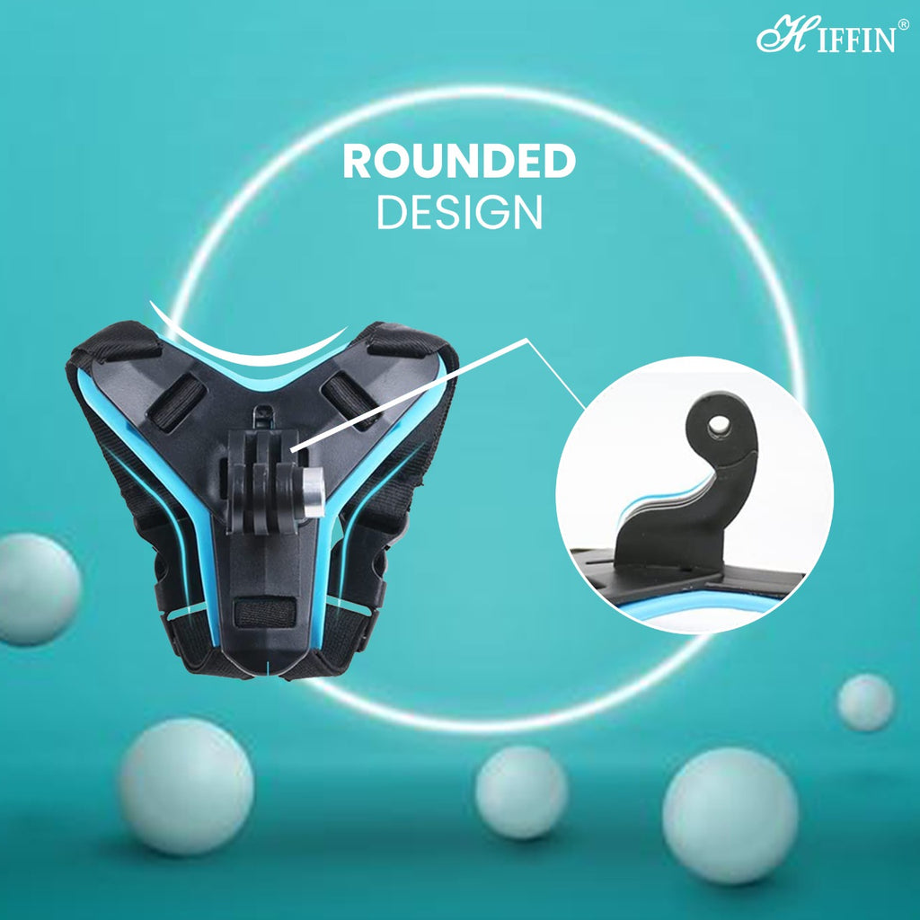 HIFFIN® Helmet Chin Strap Mount Compatible with Gopro Hero 8/7/6,SJCAM, Yi, DJI Osmo Action & Other Action Cameras